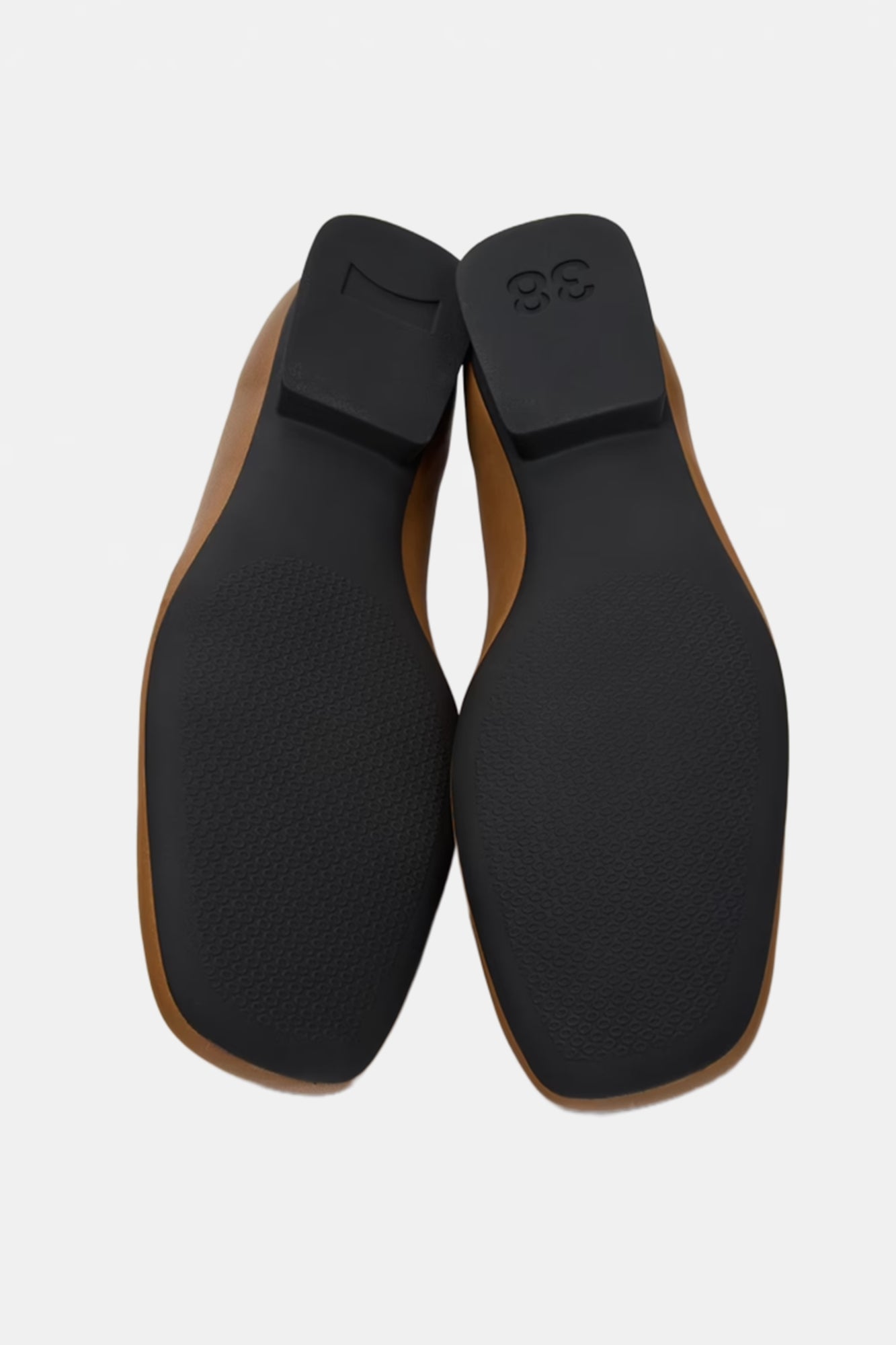 Casi Myra Leather Ballerinas Brown