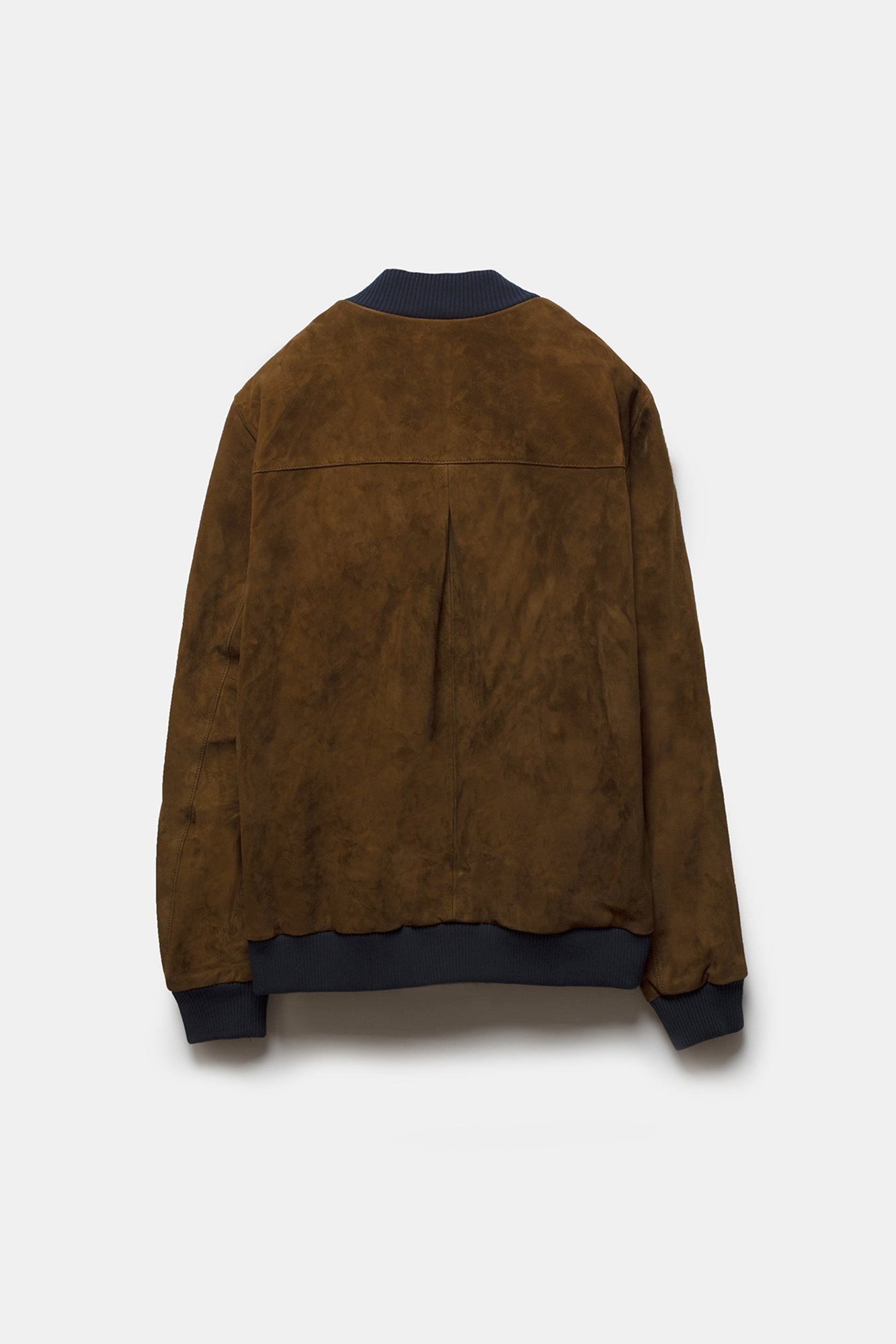 Keisuke Leather Bomber Jacket Brown