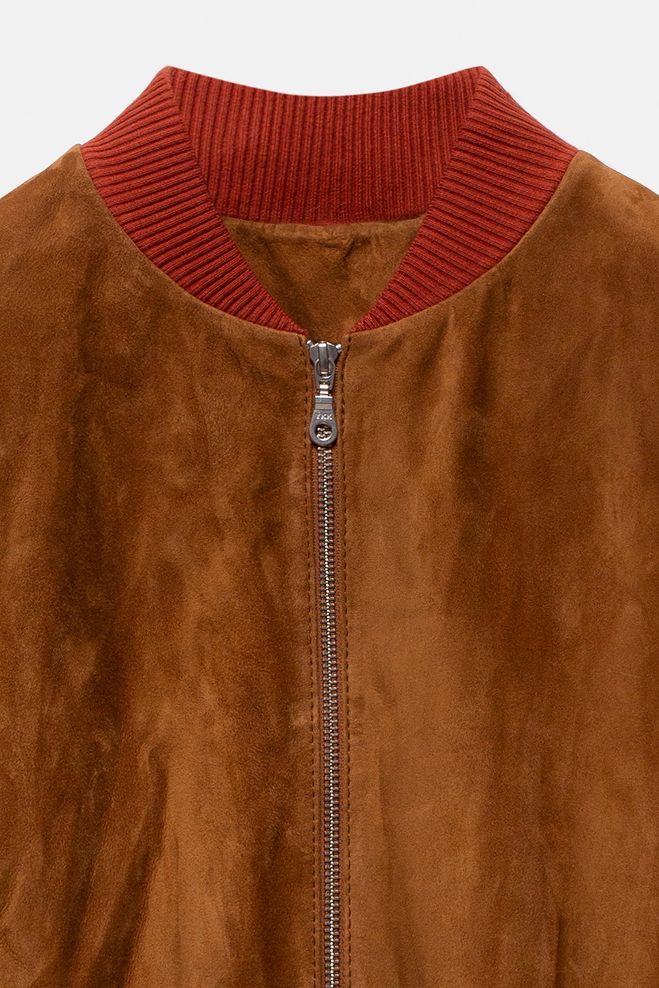 Keisuke Leather Bomber Jacket Camel