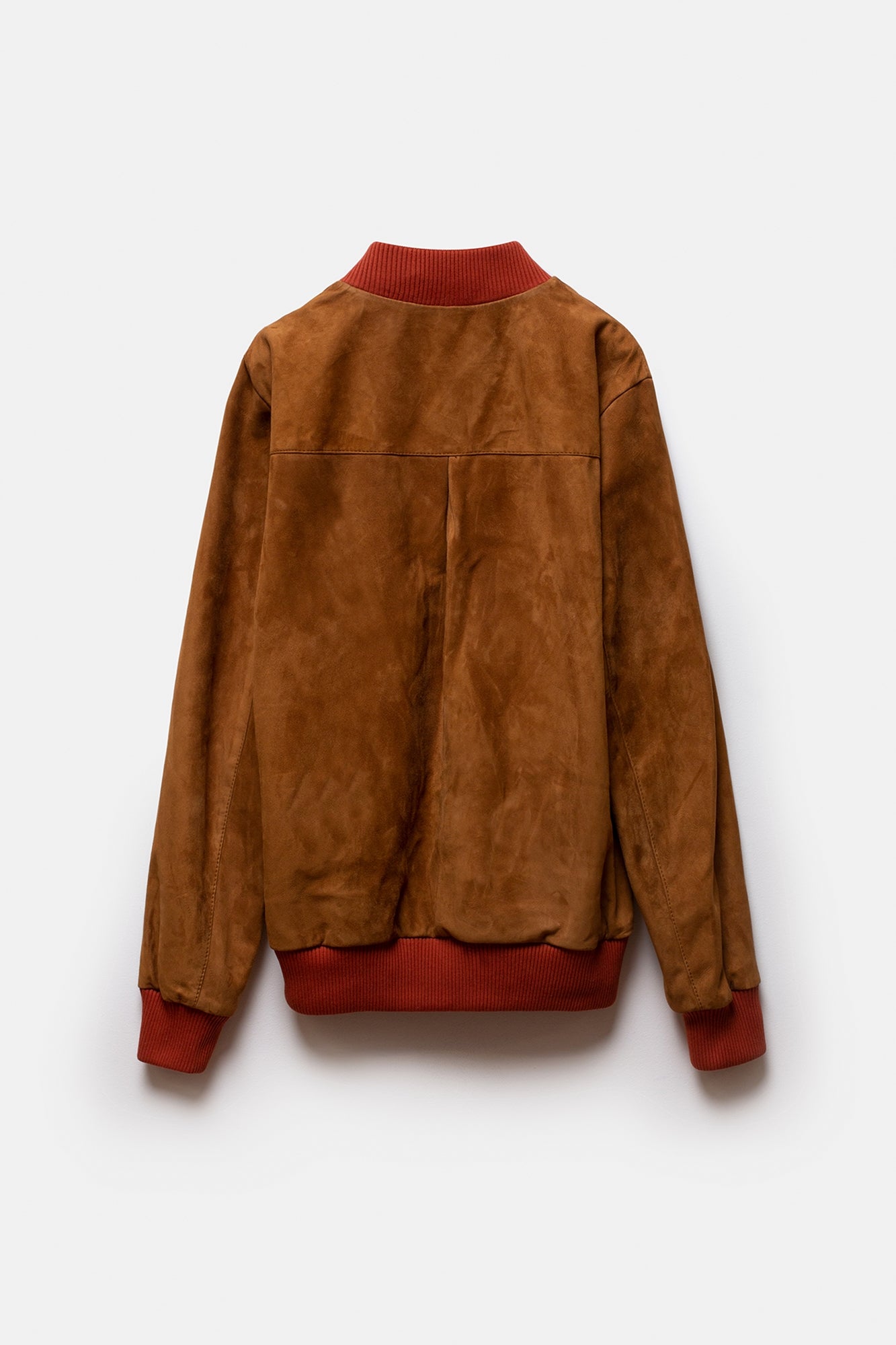 Keisuke Leather Bomber Jacket Camel