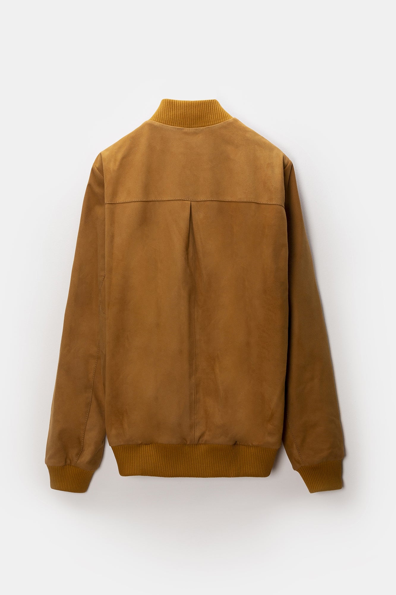 Keisuke Leather Bomber Jacket Camel
