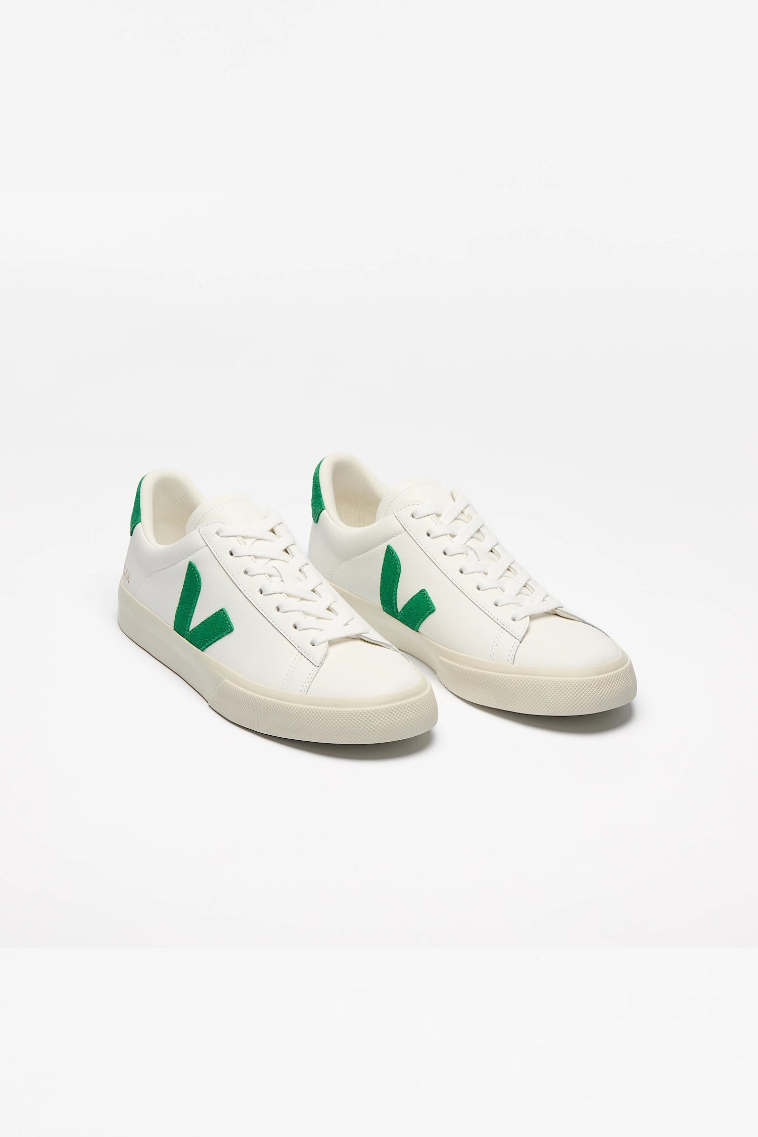 Campo Leather White Emeraude Man