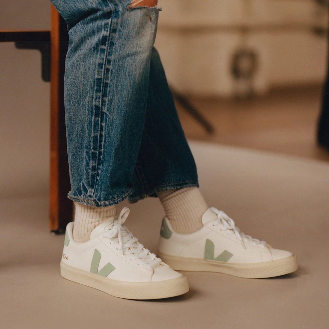 Campo Leather White Matcha Woman