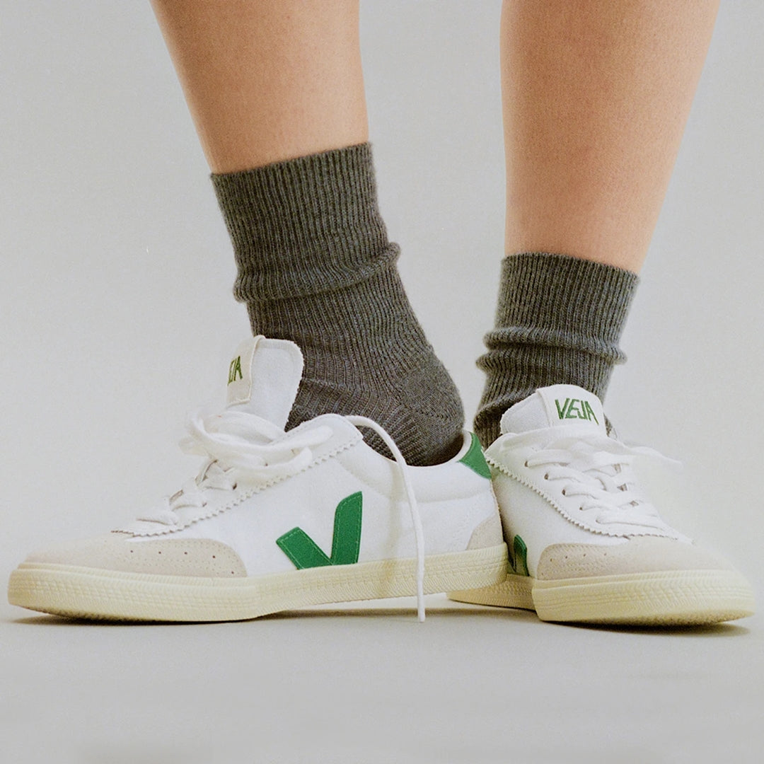 Volley Canvas White Emeraude Woman