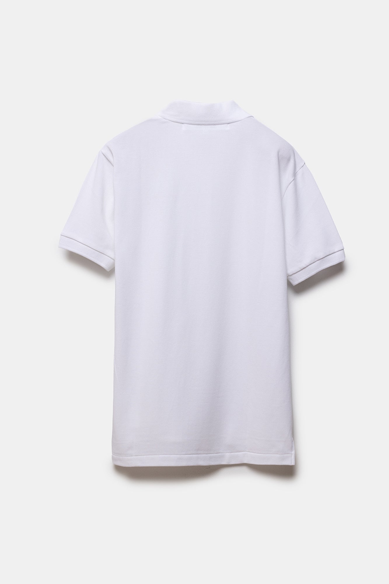 White Polo Shirt Black Heart