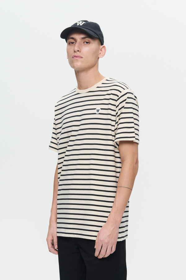 Ace Stripe Tee Black
