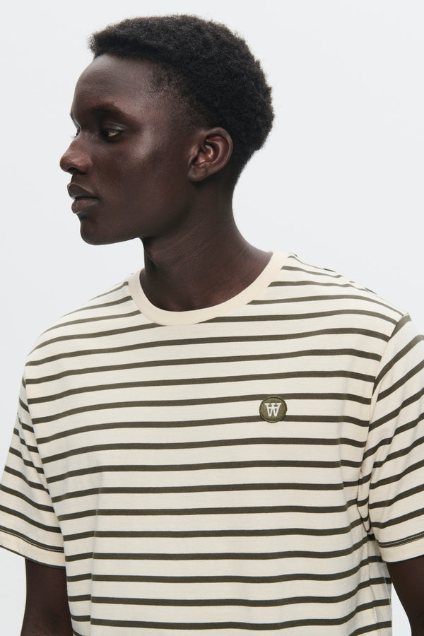 Ace Stripe Tee Khaki
