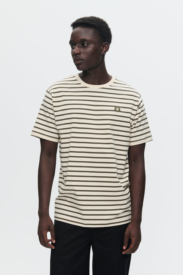 Ace Stripe Tee Khaki