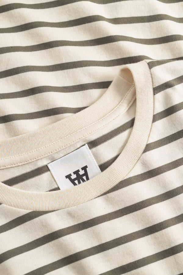 Ace Stripe Tee Khaki
