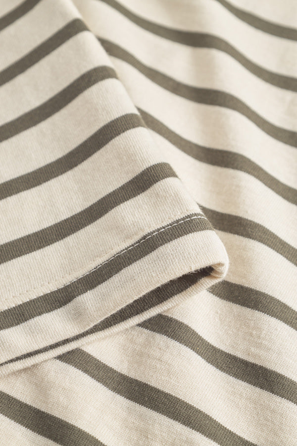 Ace Stripe Tee Khaki