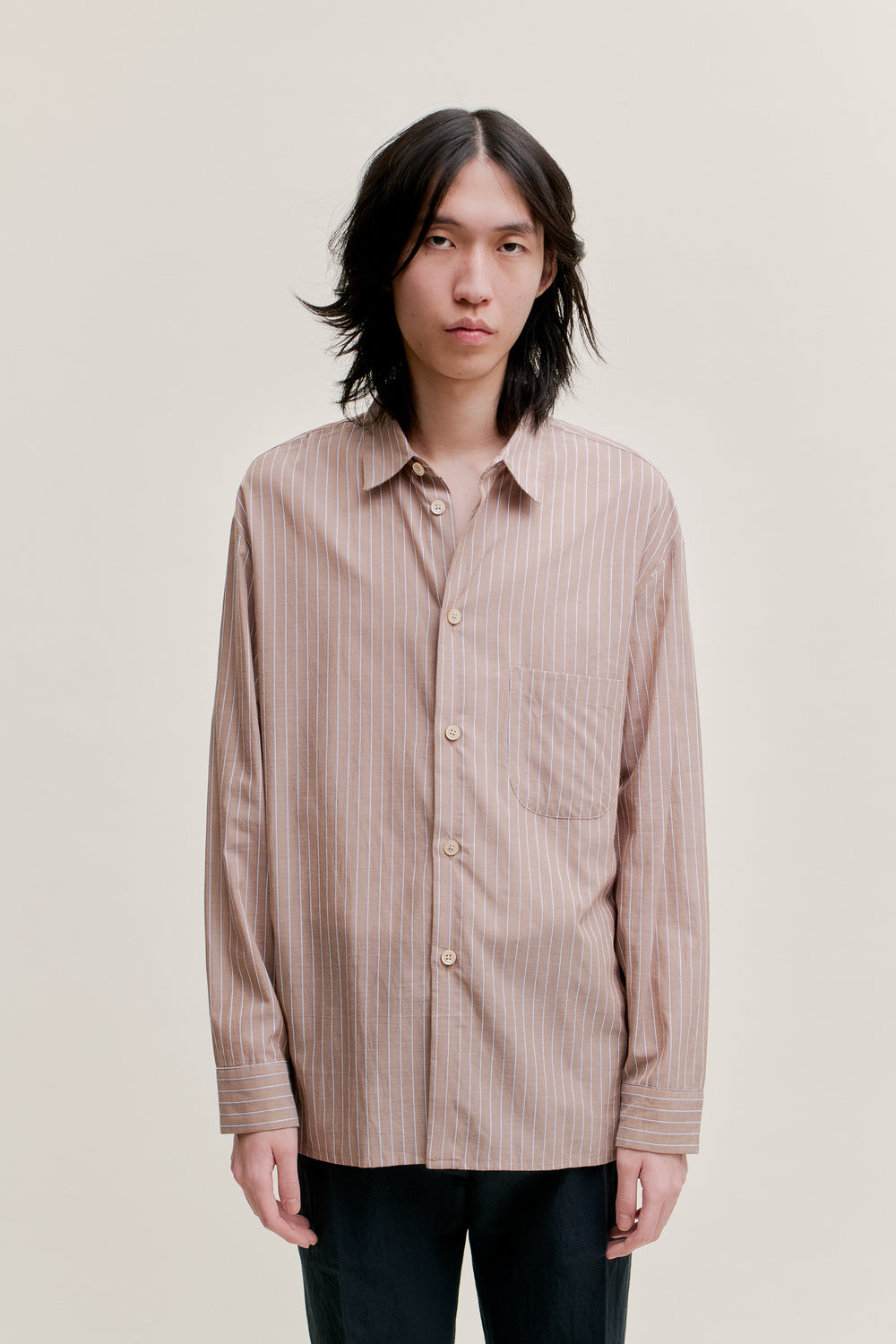 Gusto Shirt Sand Stripe