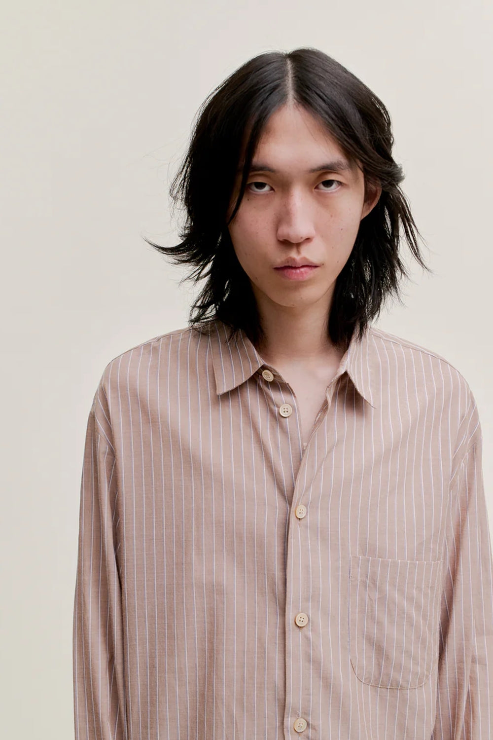 Gusto Shirt Sand Stripe
