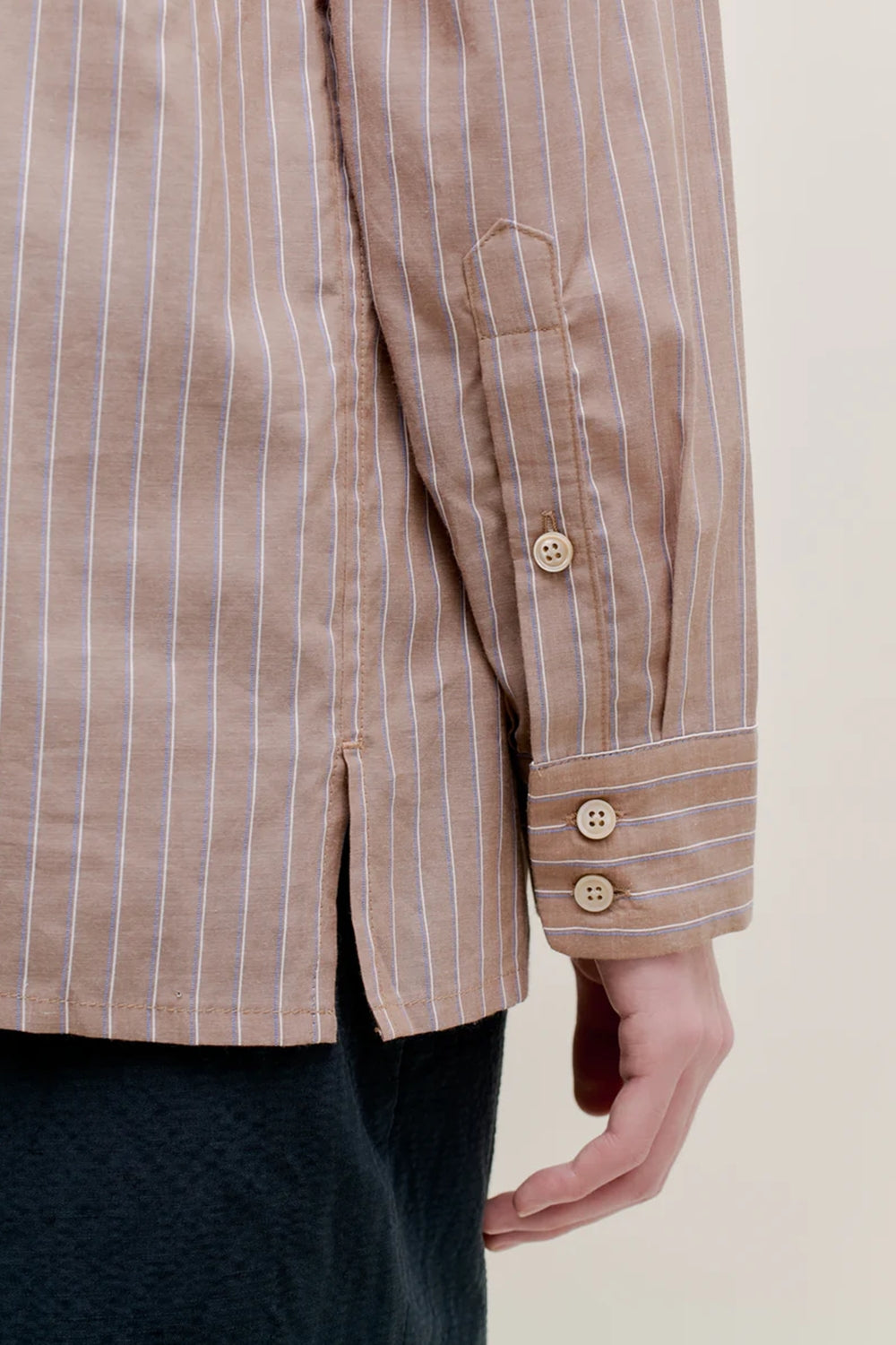 Gusto Shirt Sand Stripe