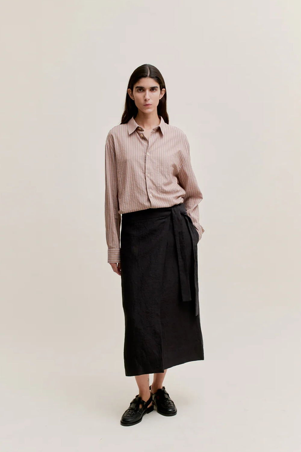 Gusto Shirt Sand Stripe