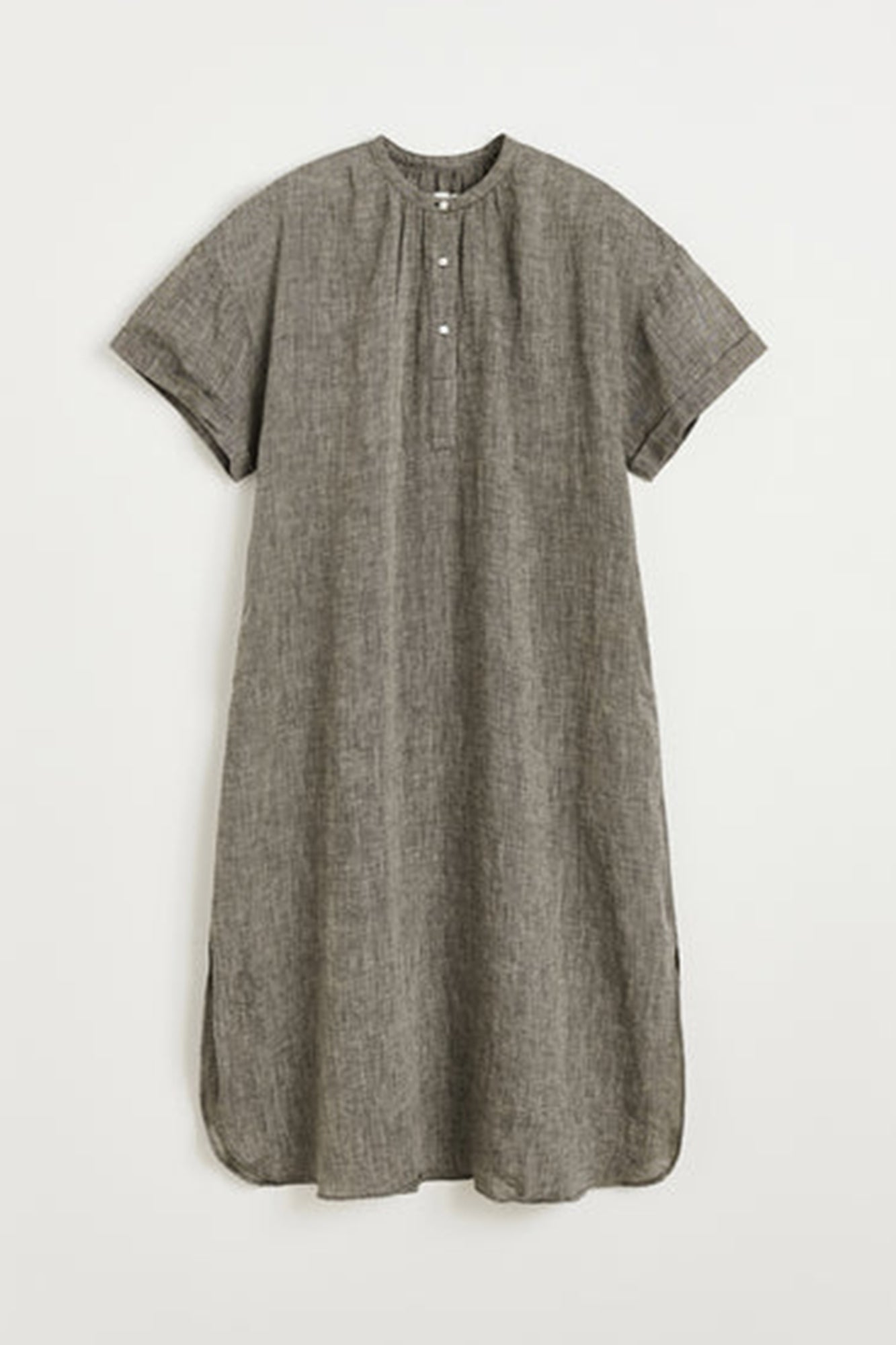 Cille Linen Dress Brown
