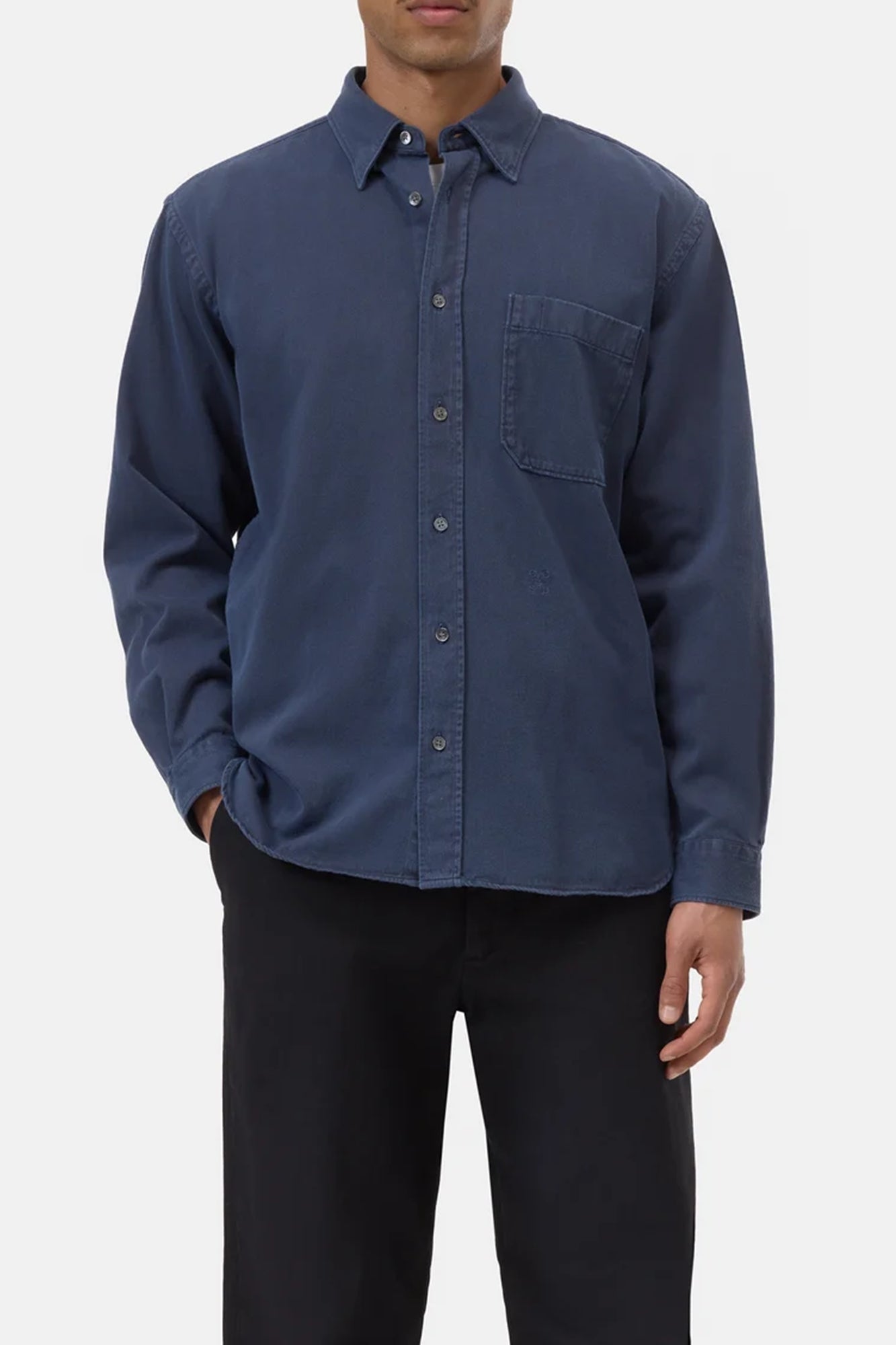 Formal Army Shirt Ink Blue