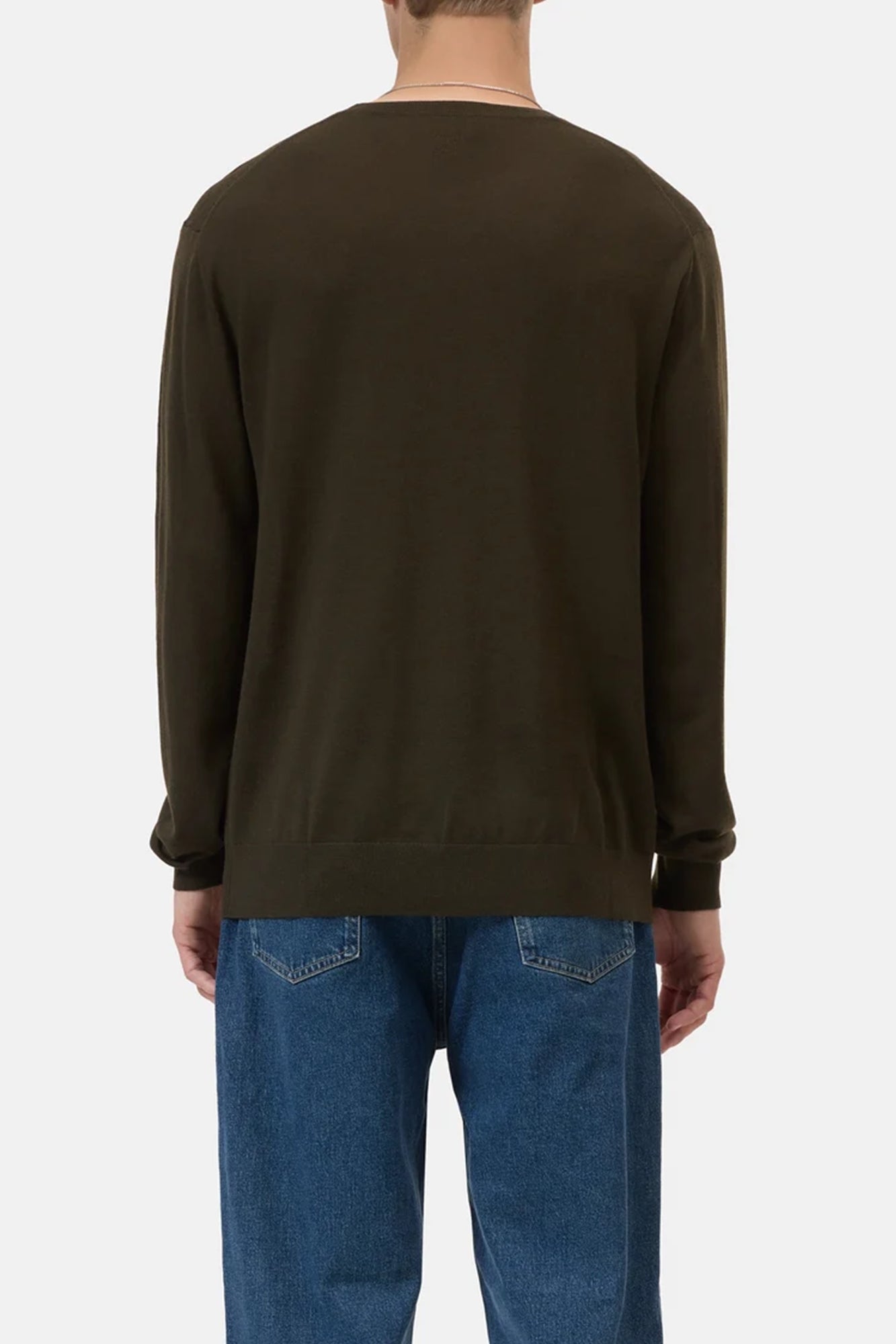 Organic Wool Jumper Dark Green