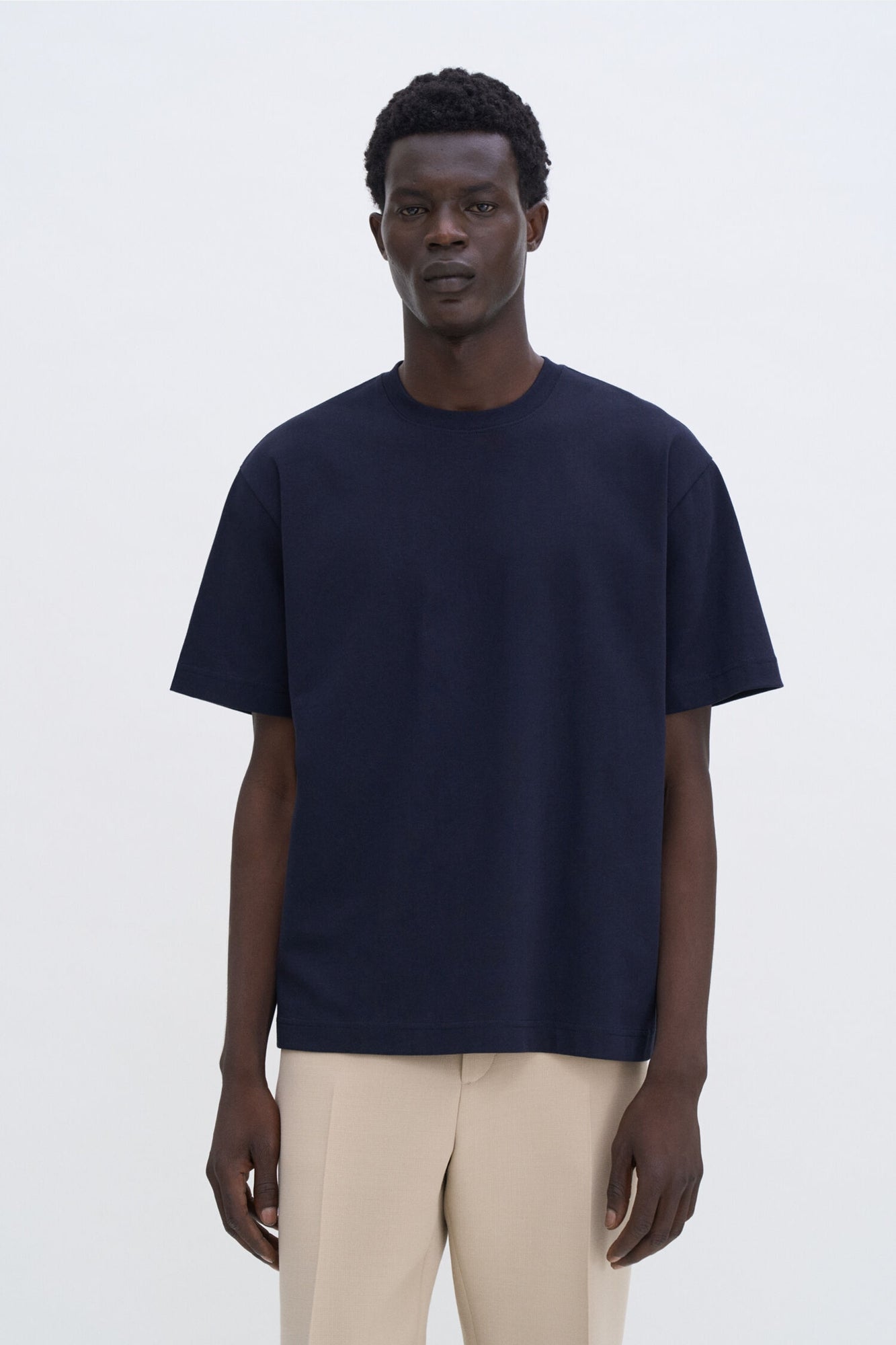 Heavy Crewneck Tee Navy