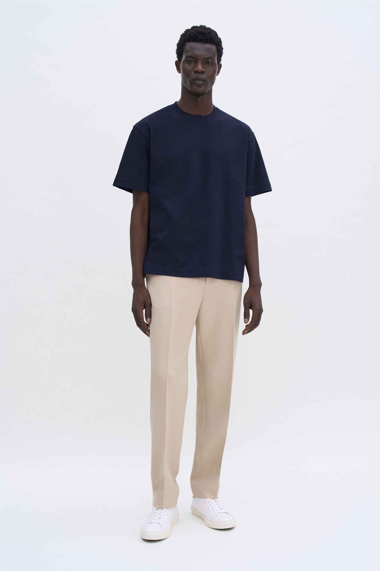 Heavy Crewneck Tee Navy