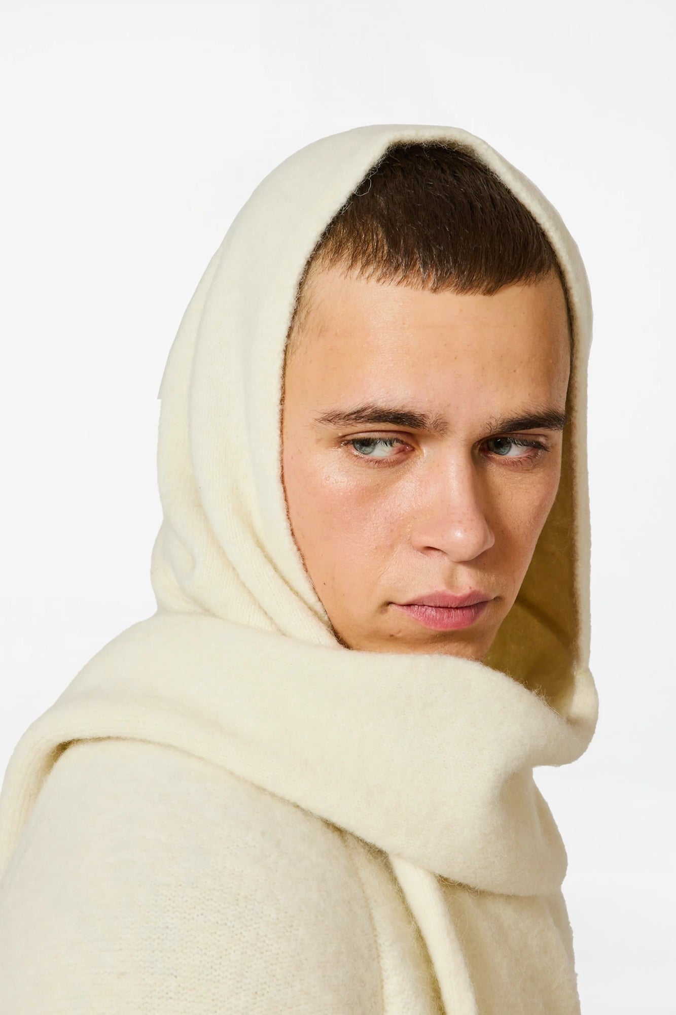 Baby Hood & Scarf Cream