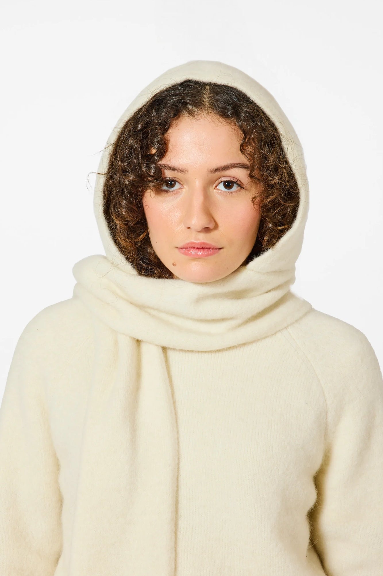 Baby Hood & Scarf Cream