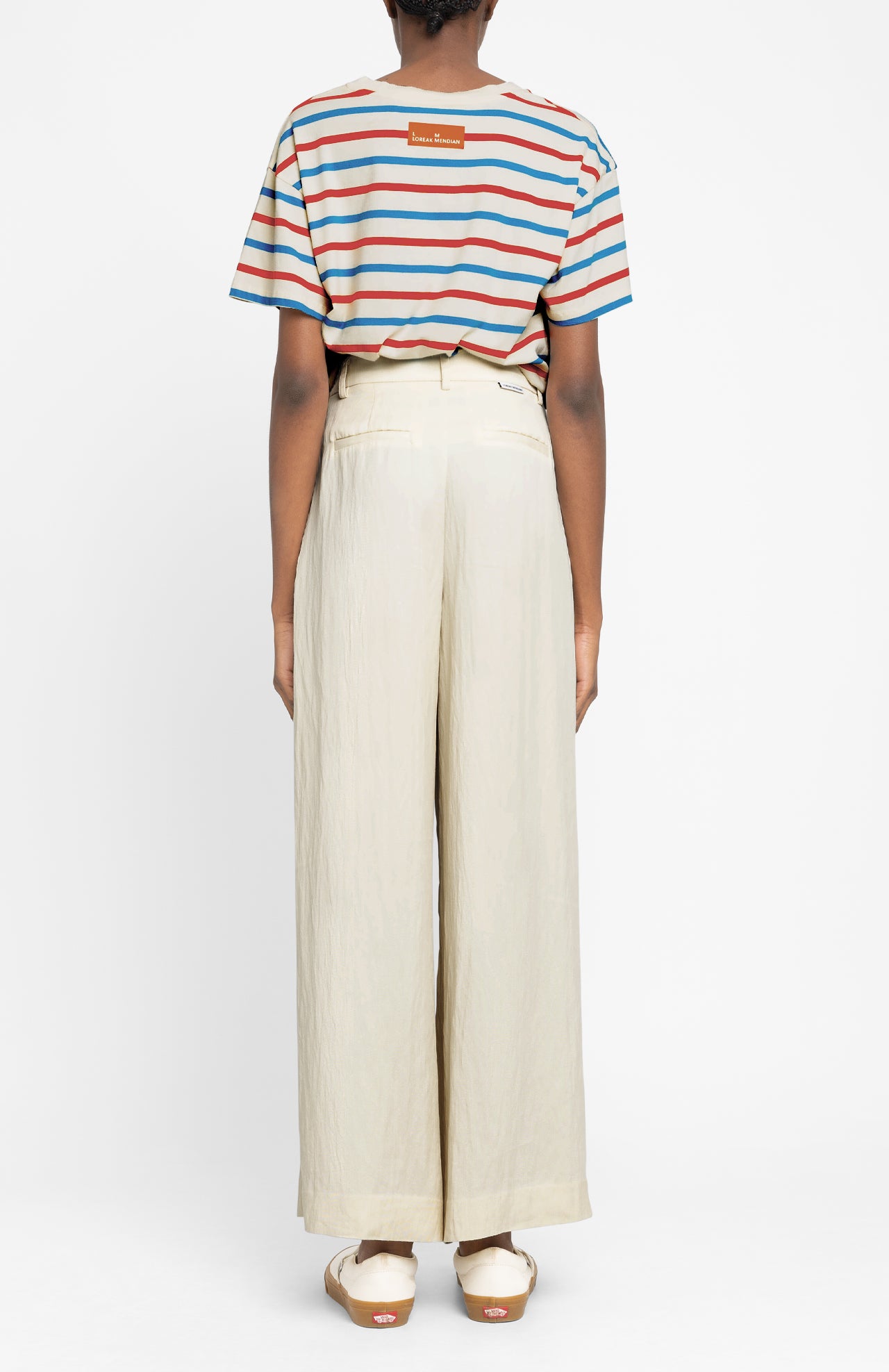 Elise Striped T-shirt Coral