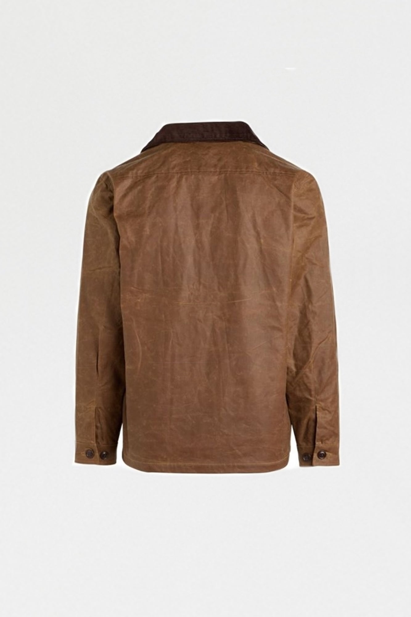 Waxed Cotton Work Jacket Brown