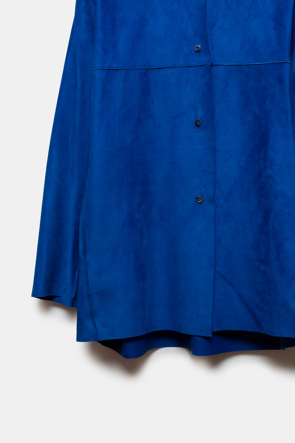 Edna Leather Overshirt Blue