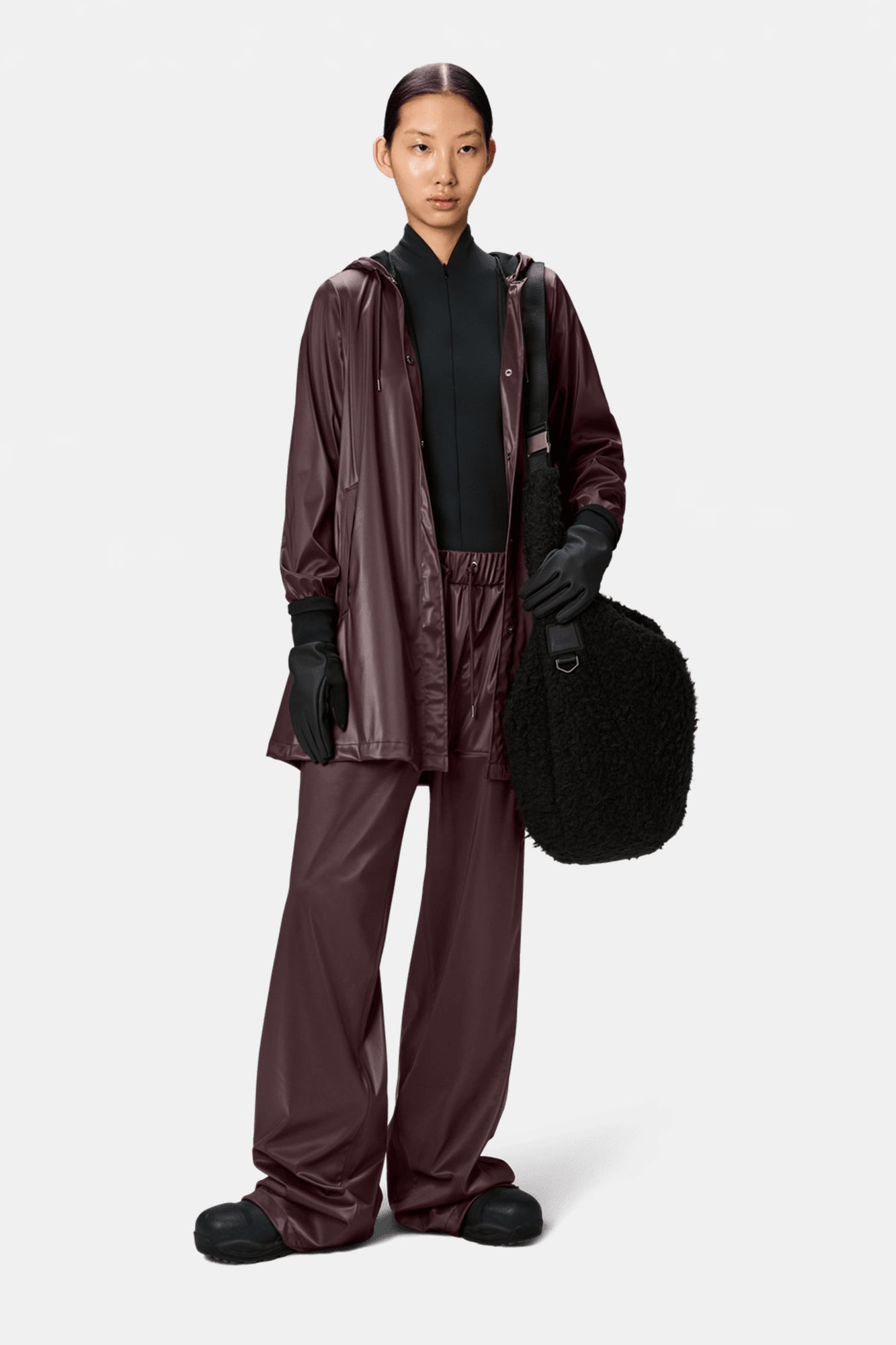 Rain A-Line Jacket Depth Burgundy