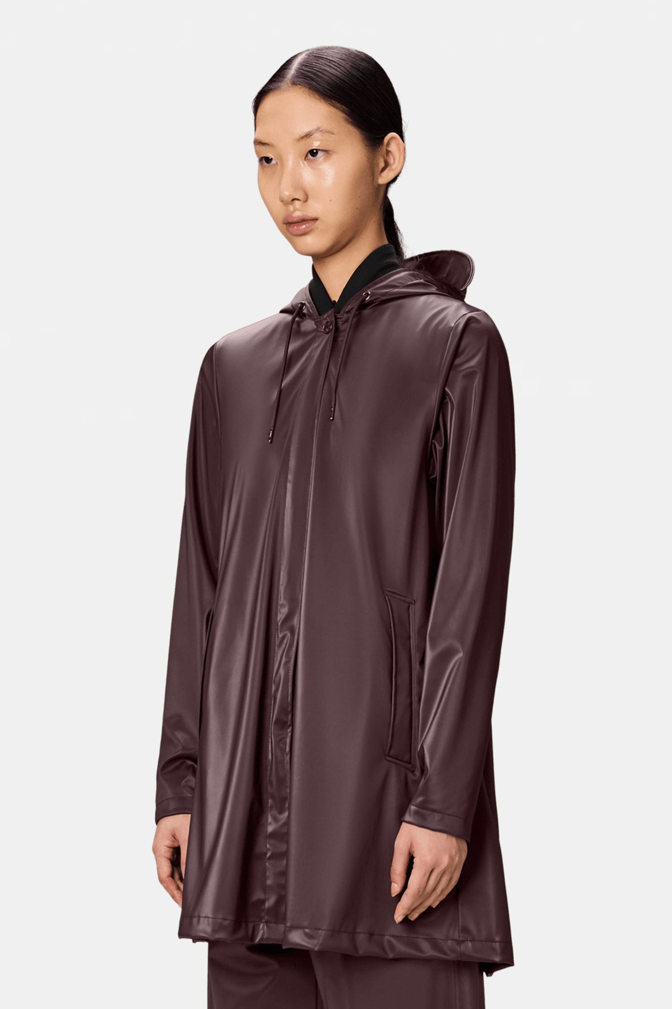 Rain A-Line Jacket Depth Burgundy