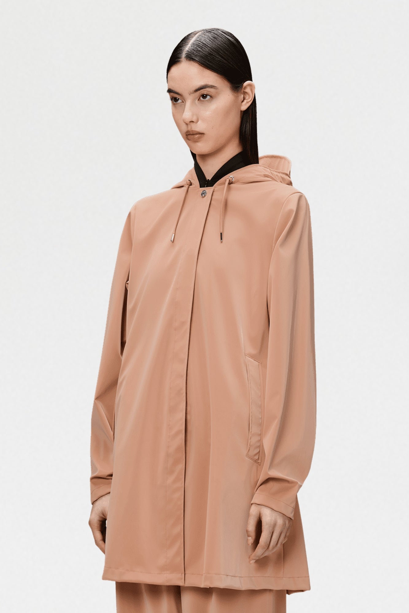 Rain A-Line Jacket Coy Peach