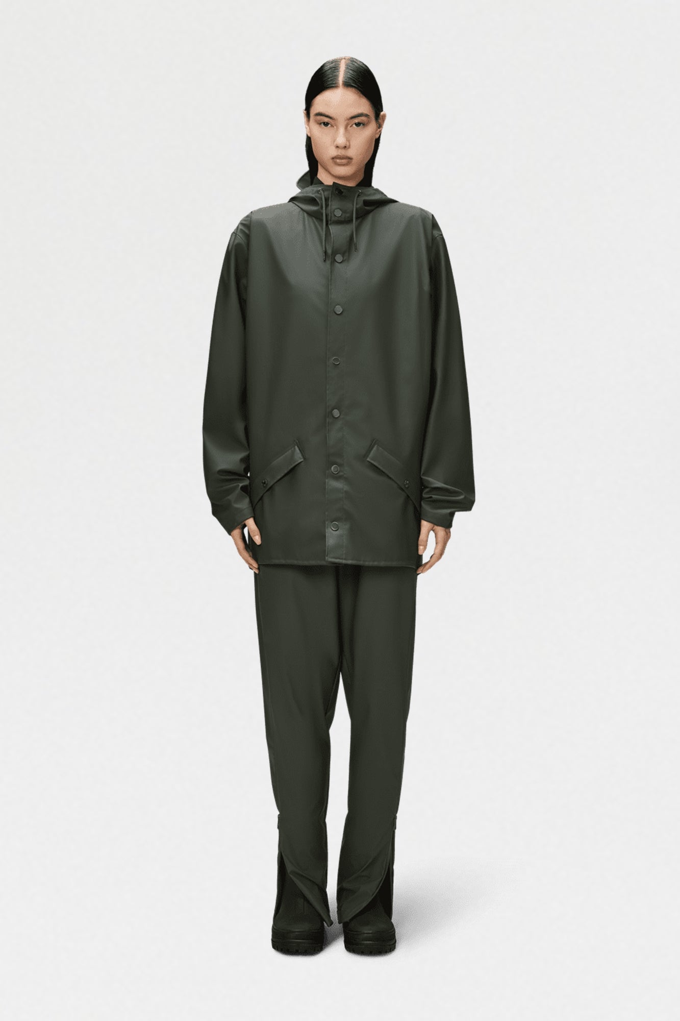 Rain Jacket Army Green