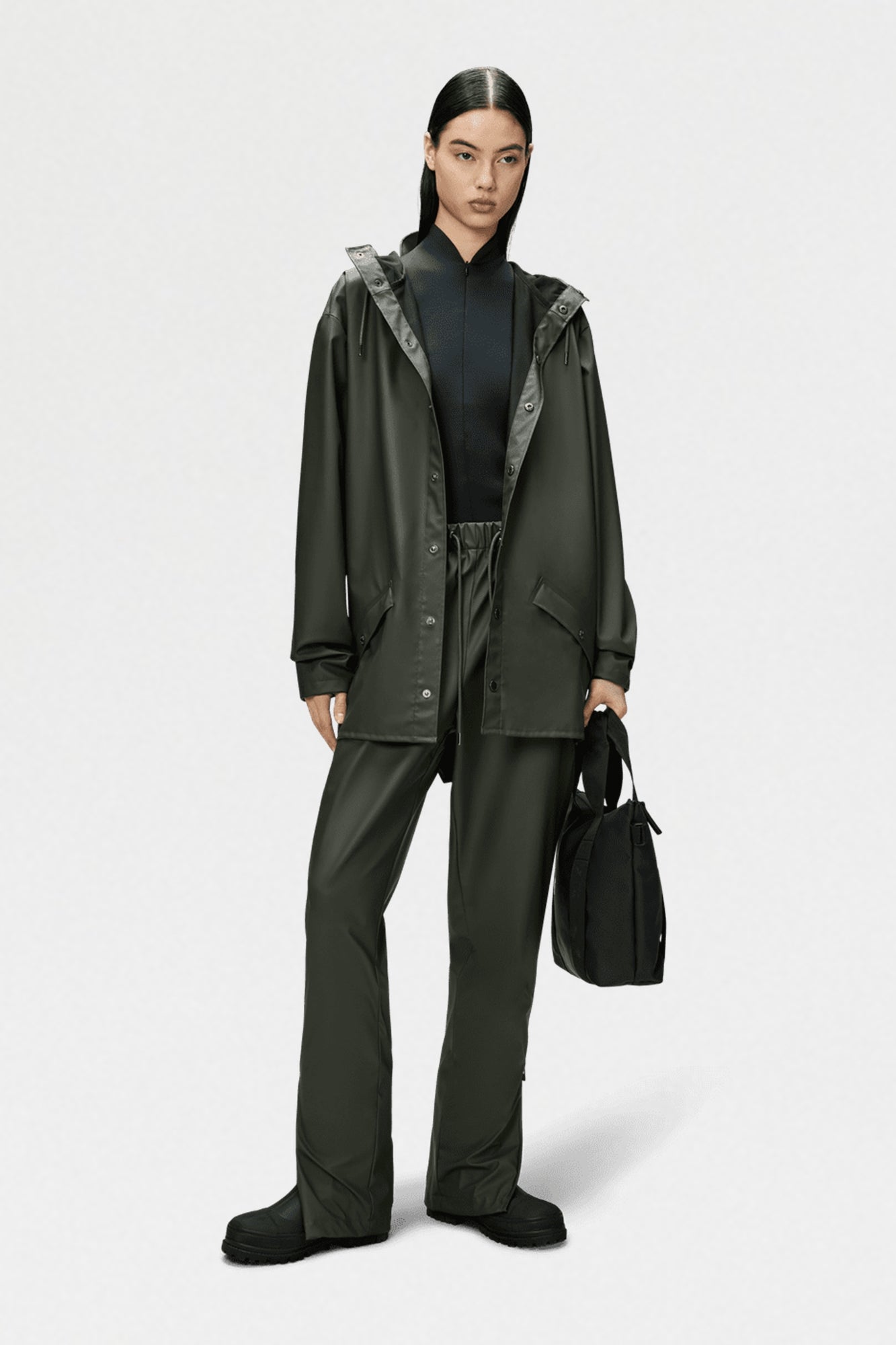Rain Jacket Army Green