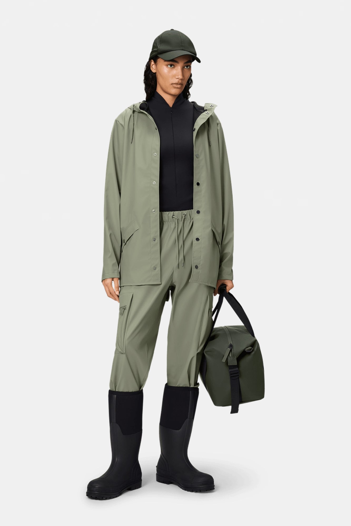 Rain Jacket Drift Green