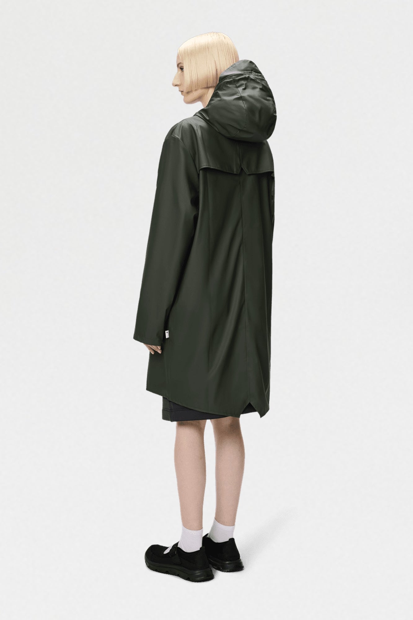 Rain Long Jacket Army Green