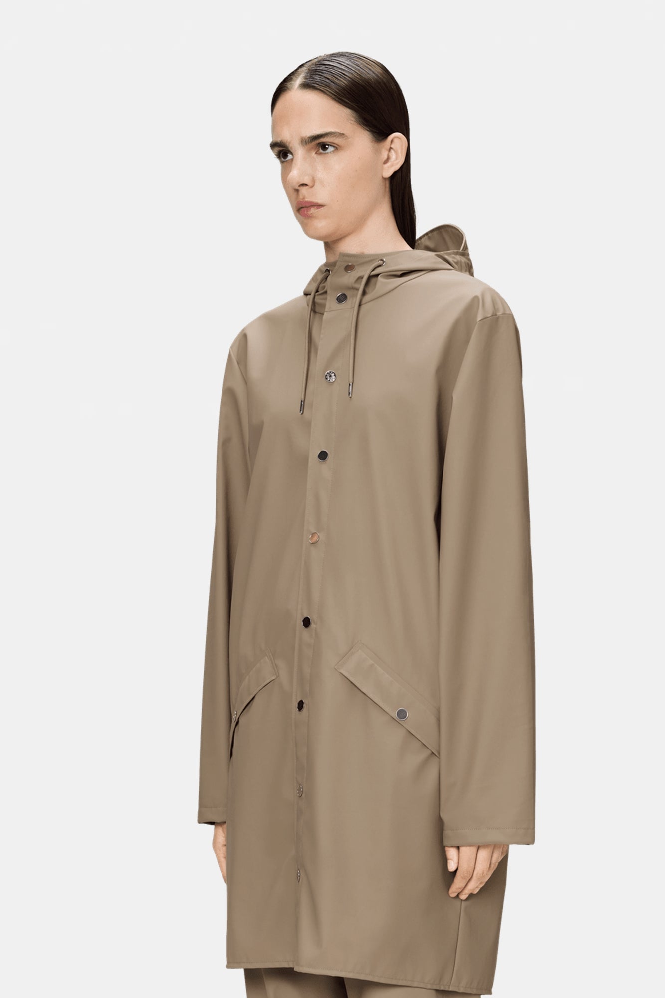 Rain Long Jacket Beige