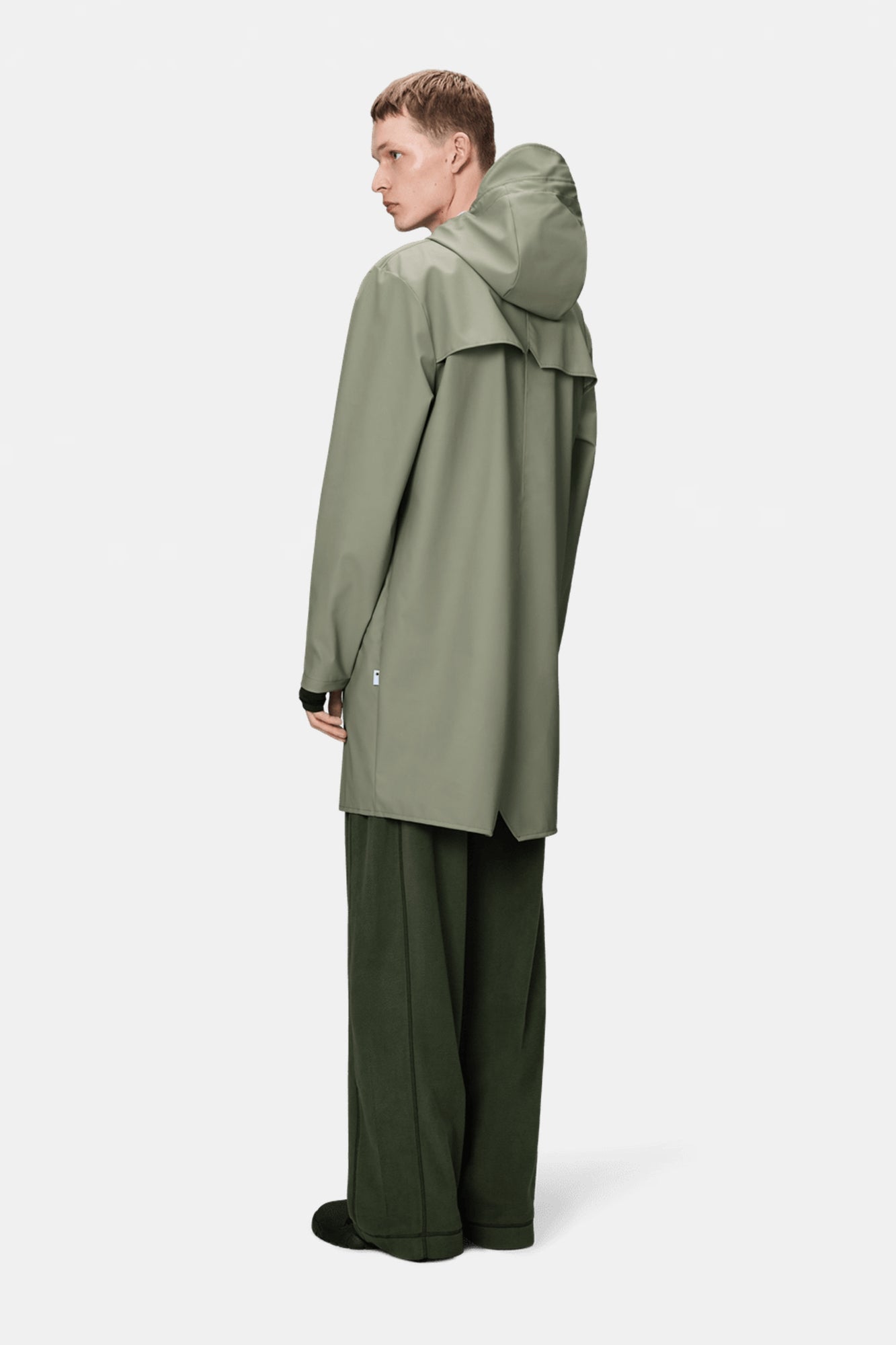 Rain Long Jacket Drift Green