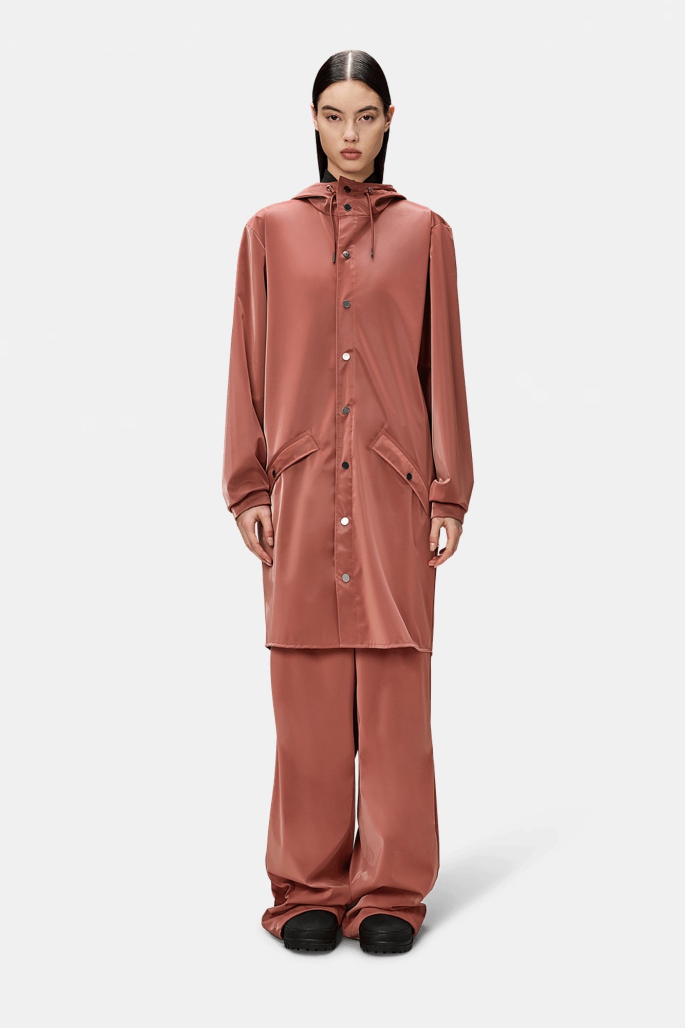 Rain Long Jacket Honor Red