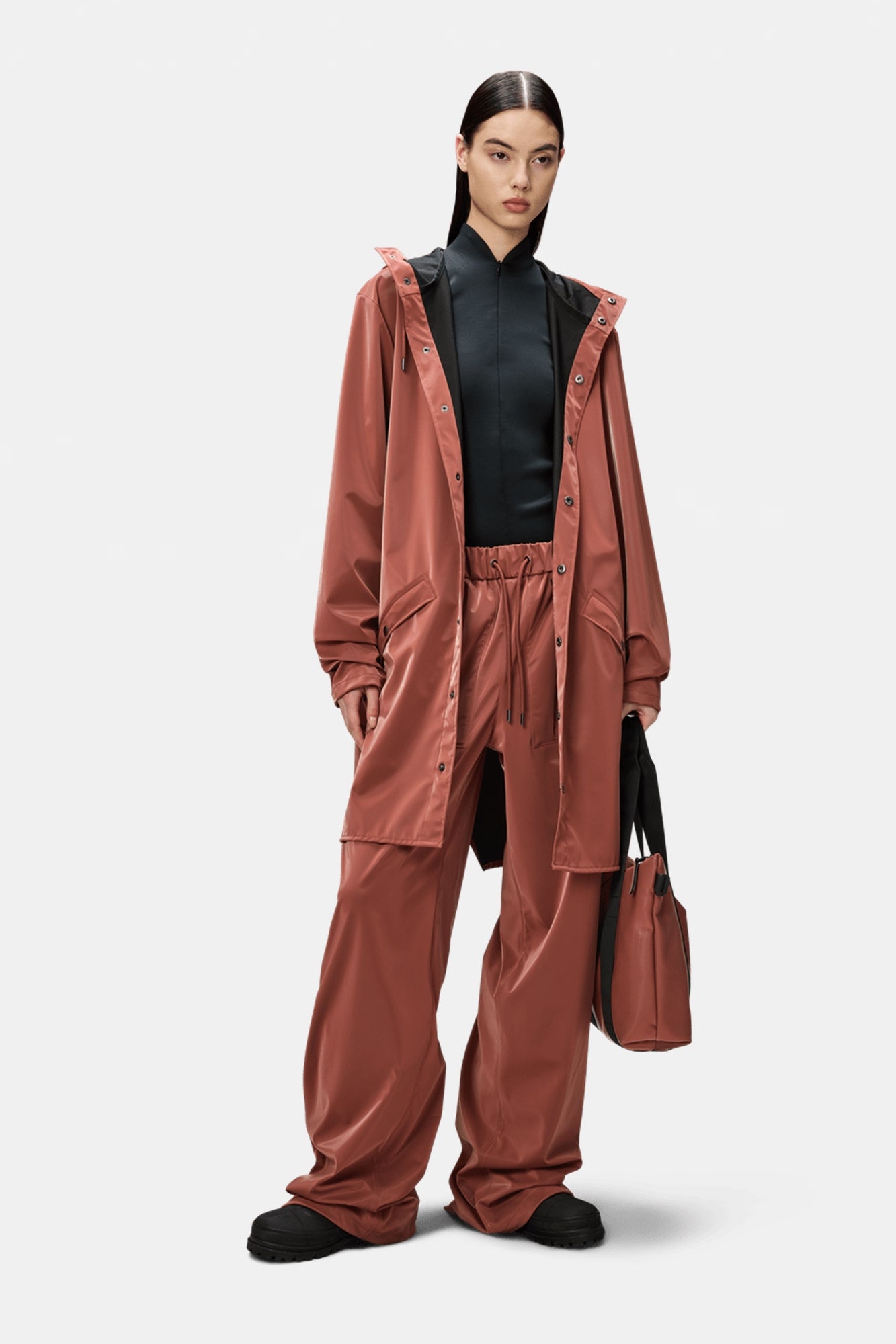 Rain Long Jacket Honor Red