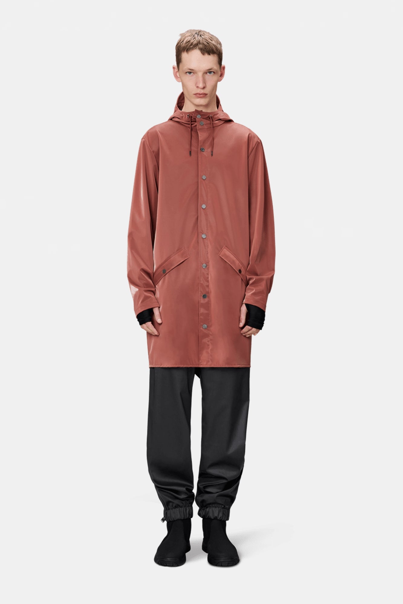 Rain Long Jacket Honor Red