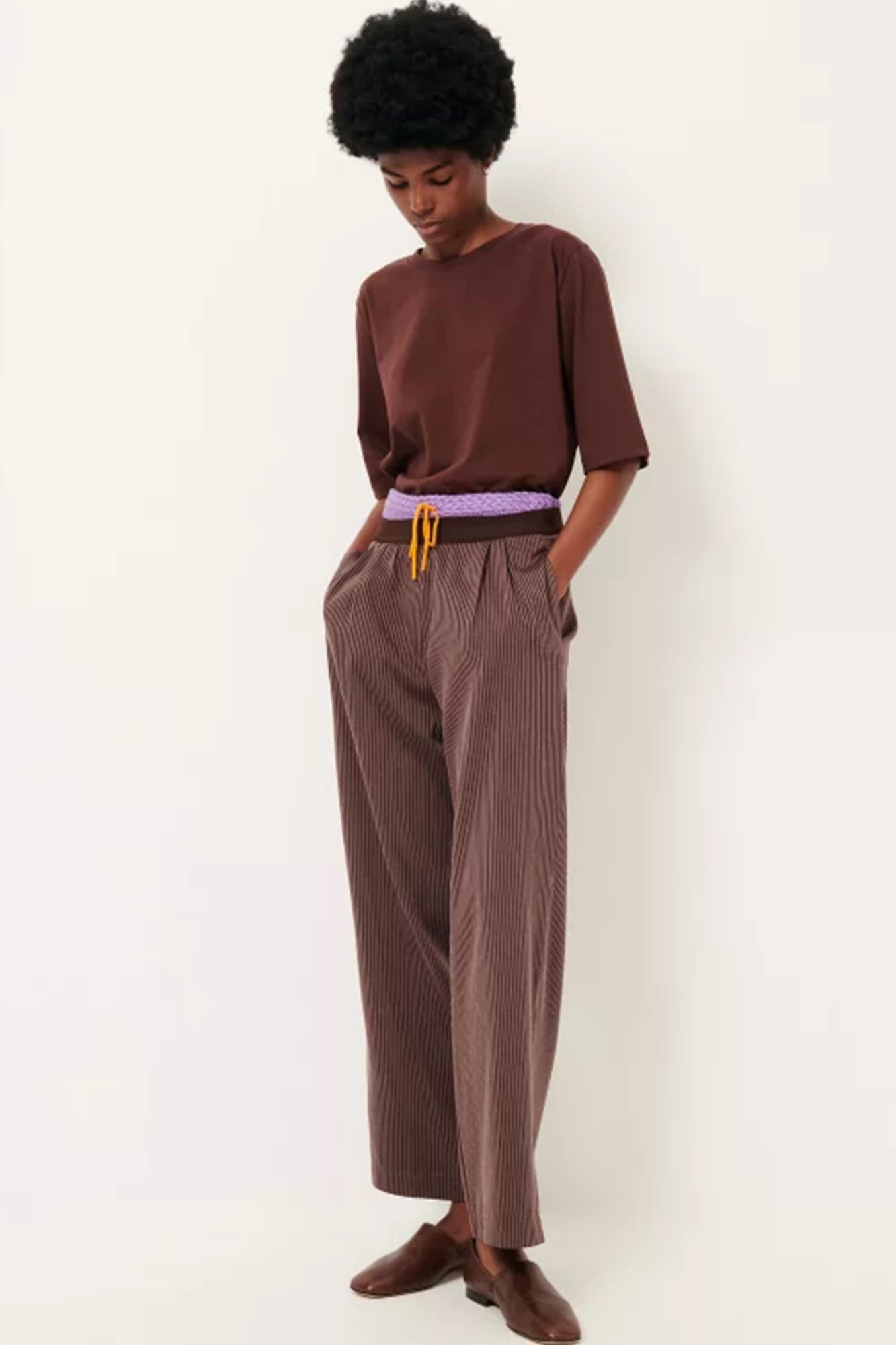 Ginza Cupro Trousers Moka