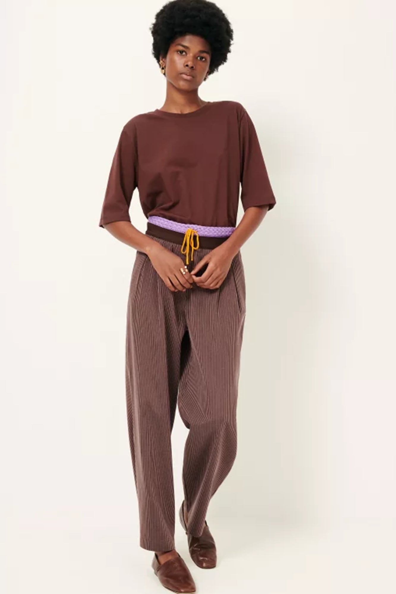 Ginza Cupro Trousers Moka