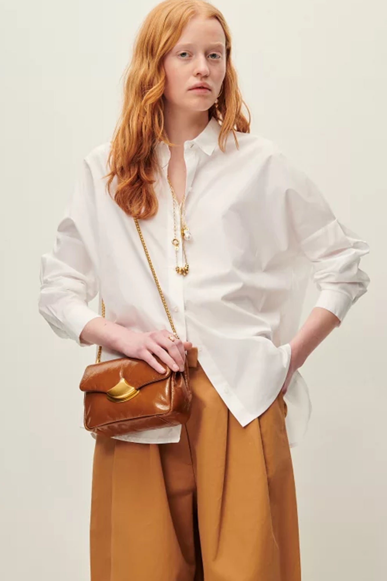 Maemi O Poplin Shirt White