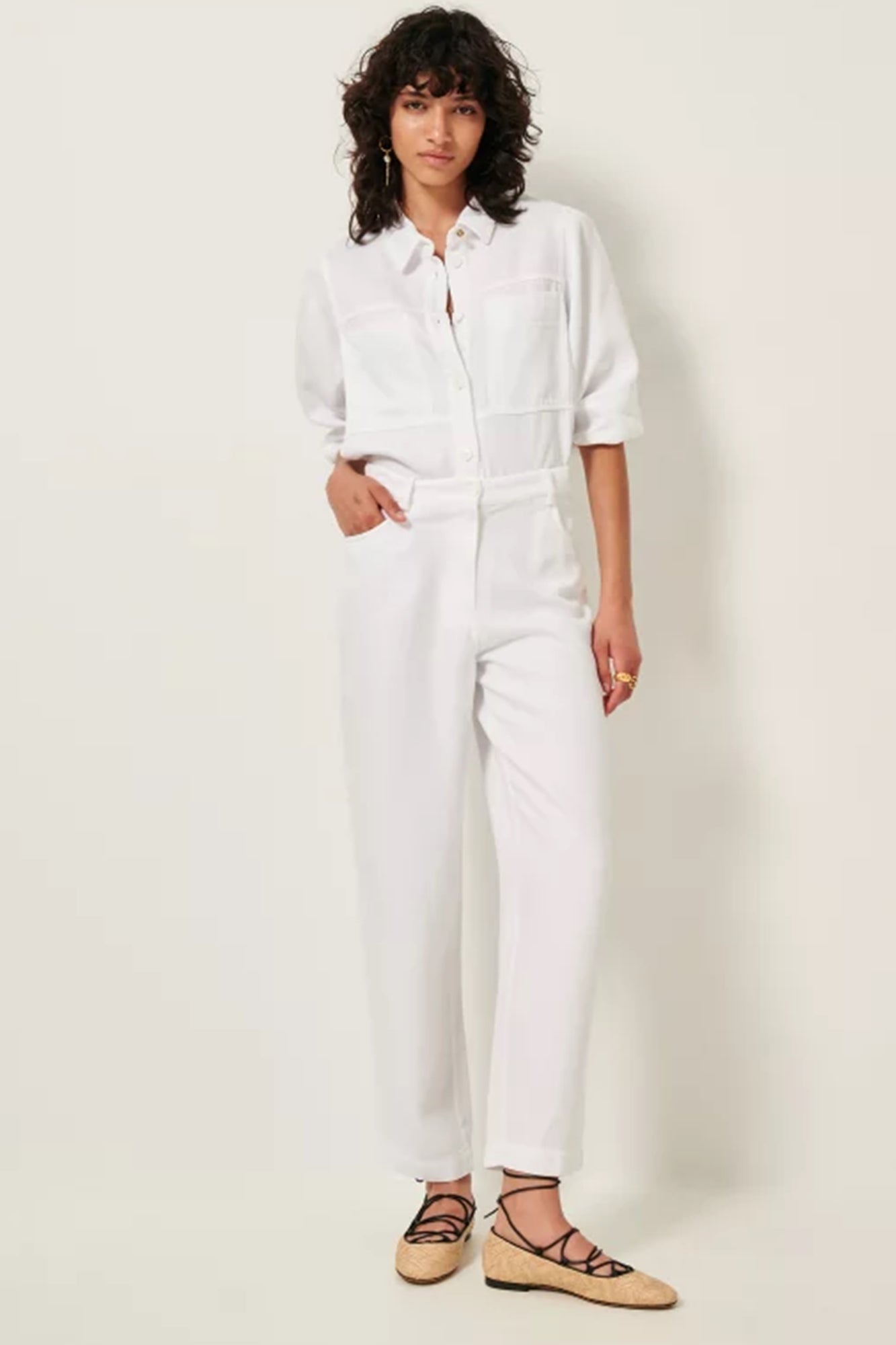 Nica Trousers White