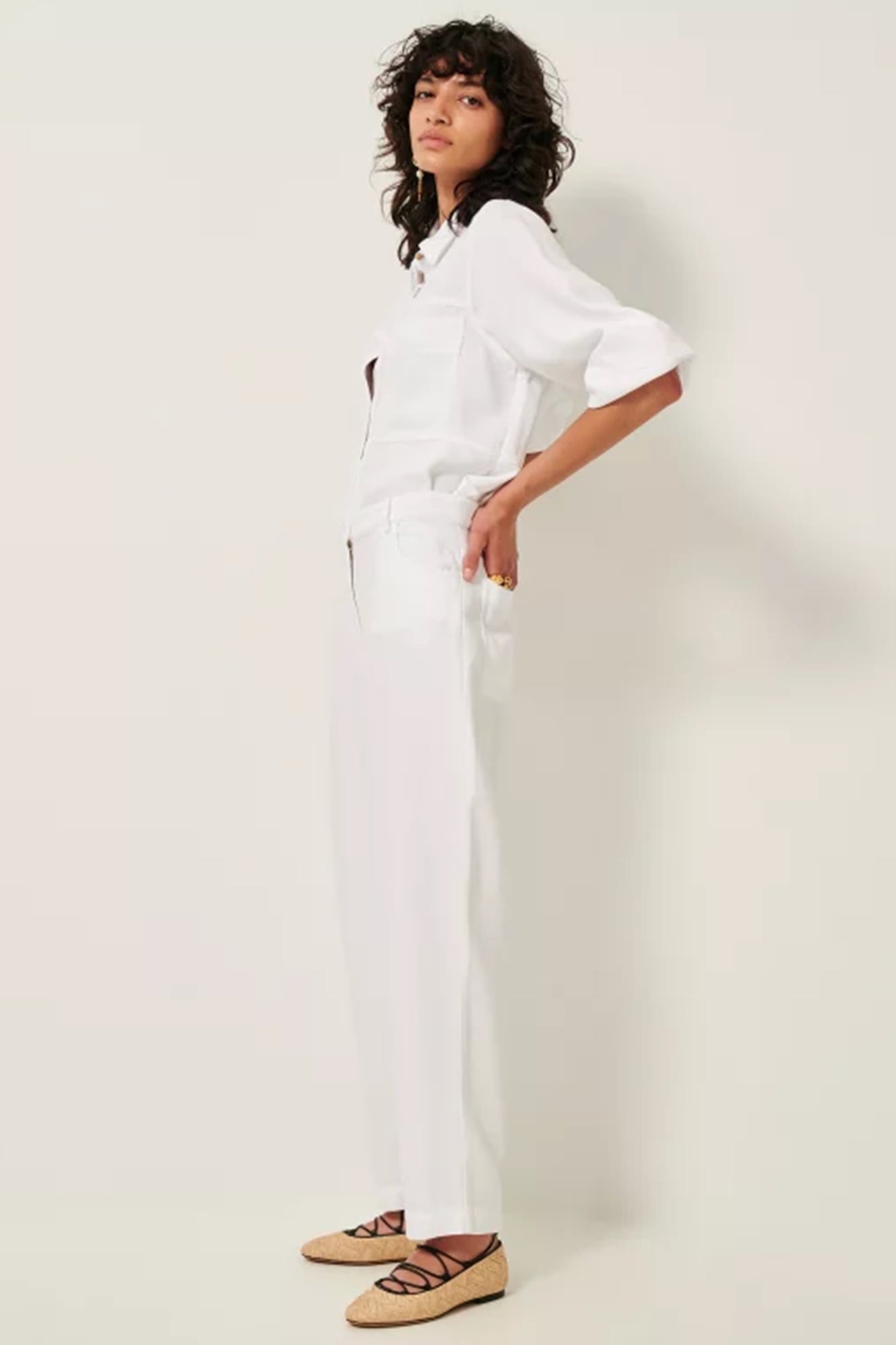 Nica Trousers White