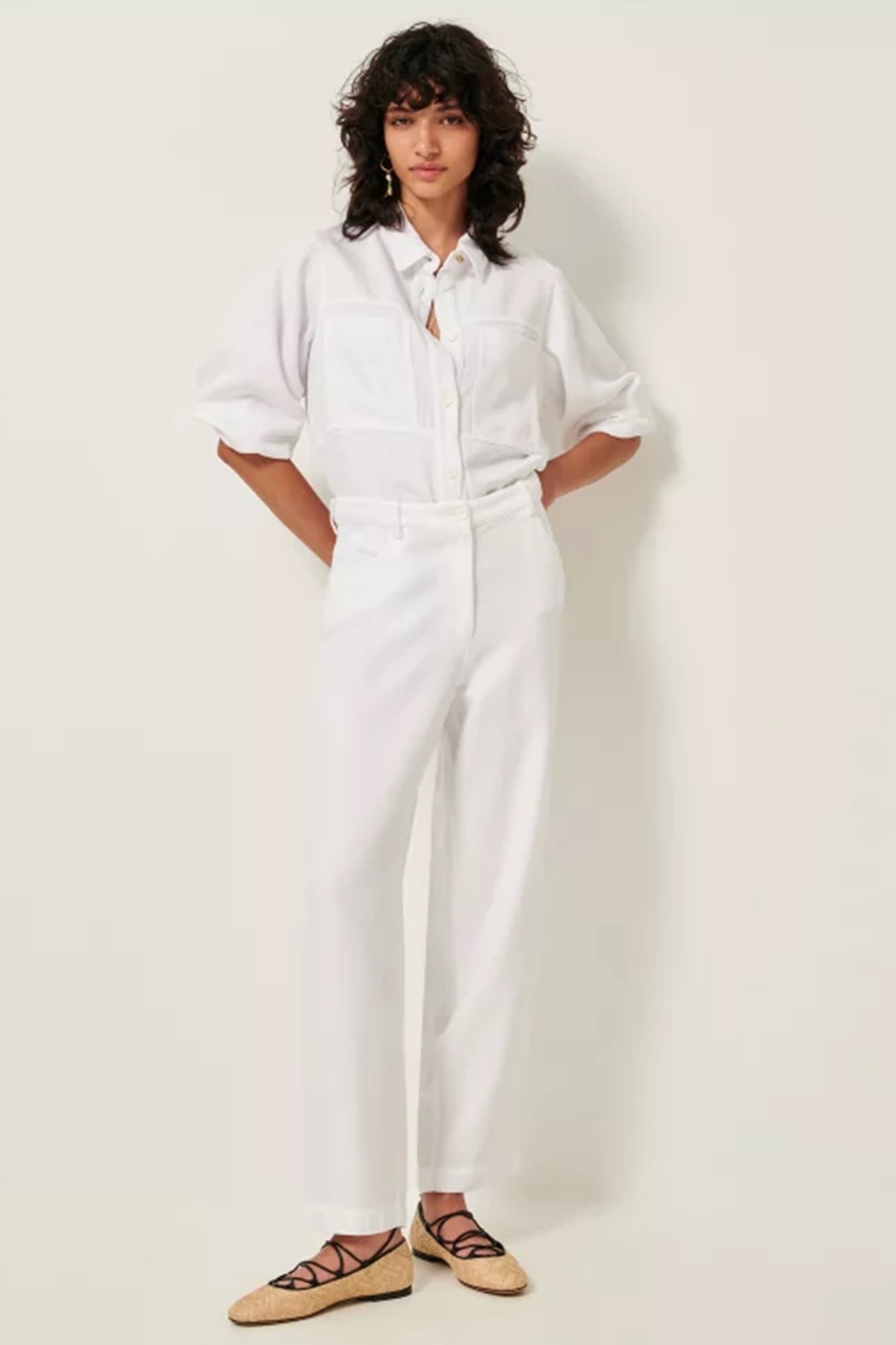 Nica Trousers White