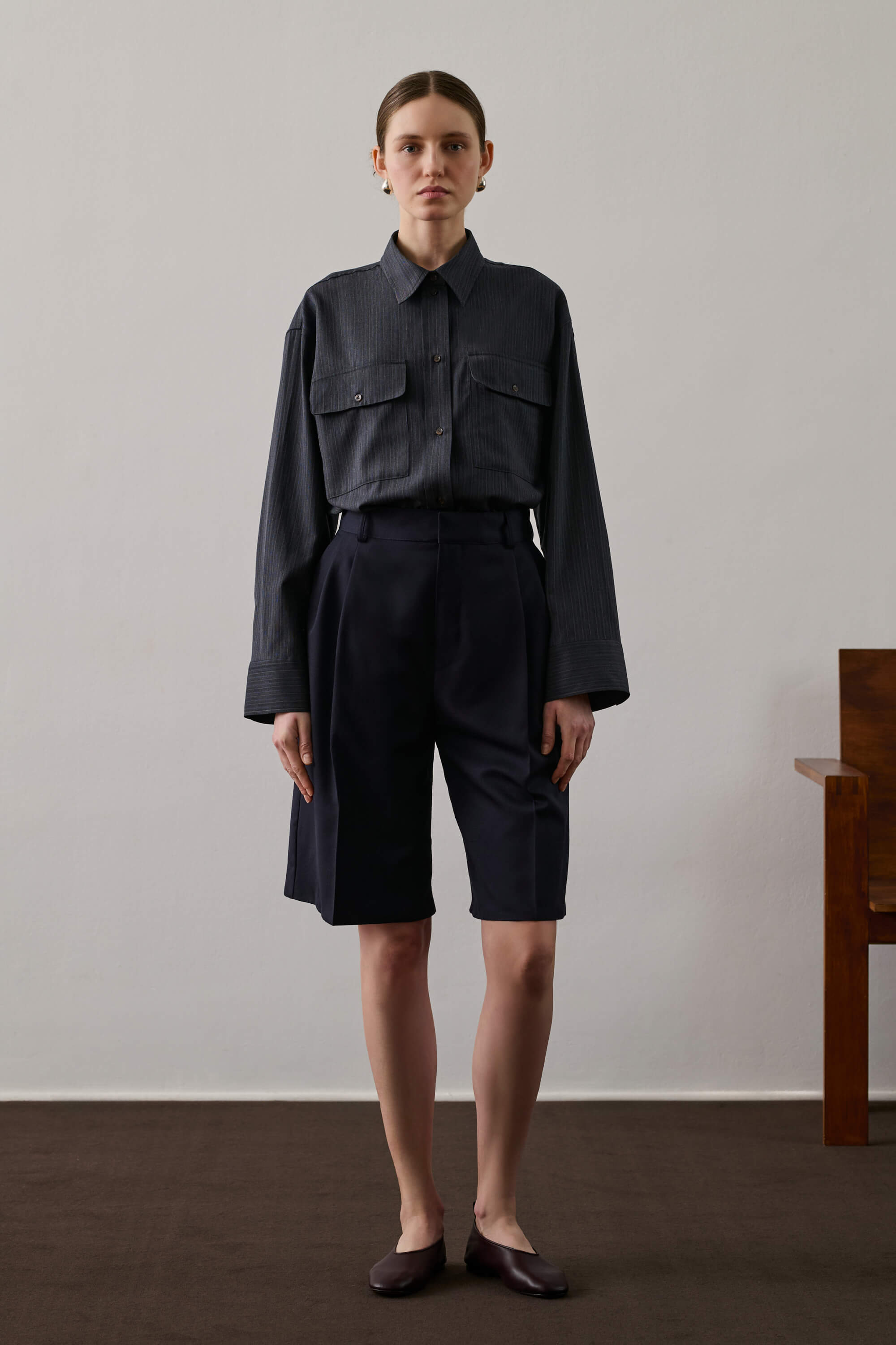 Foster Wool Bermuda Shorts