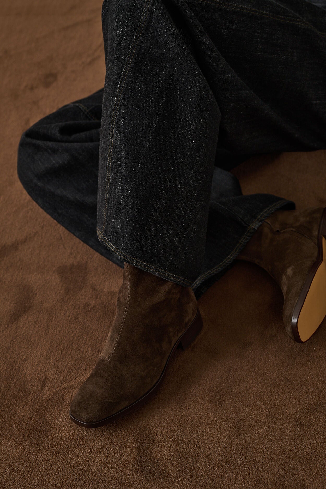 West Bottine Suede Brown