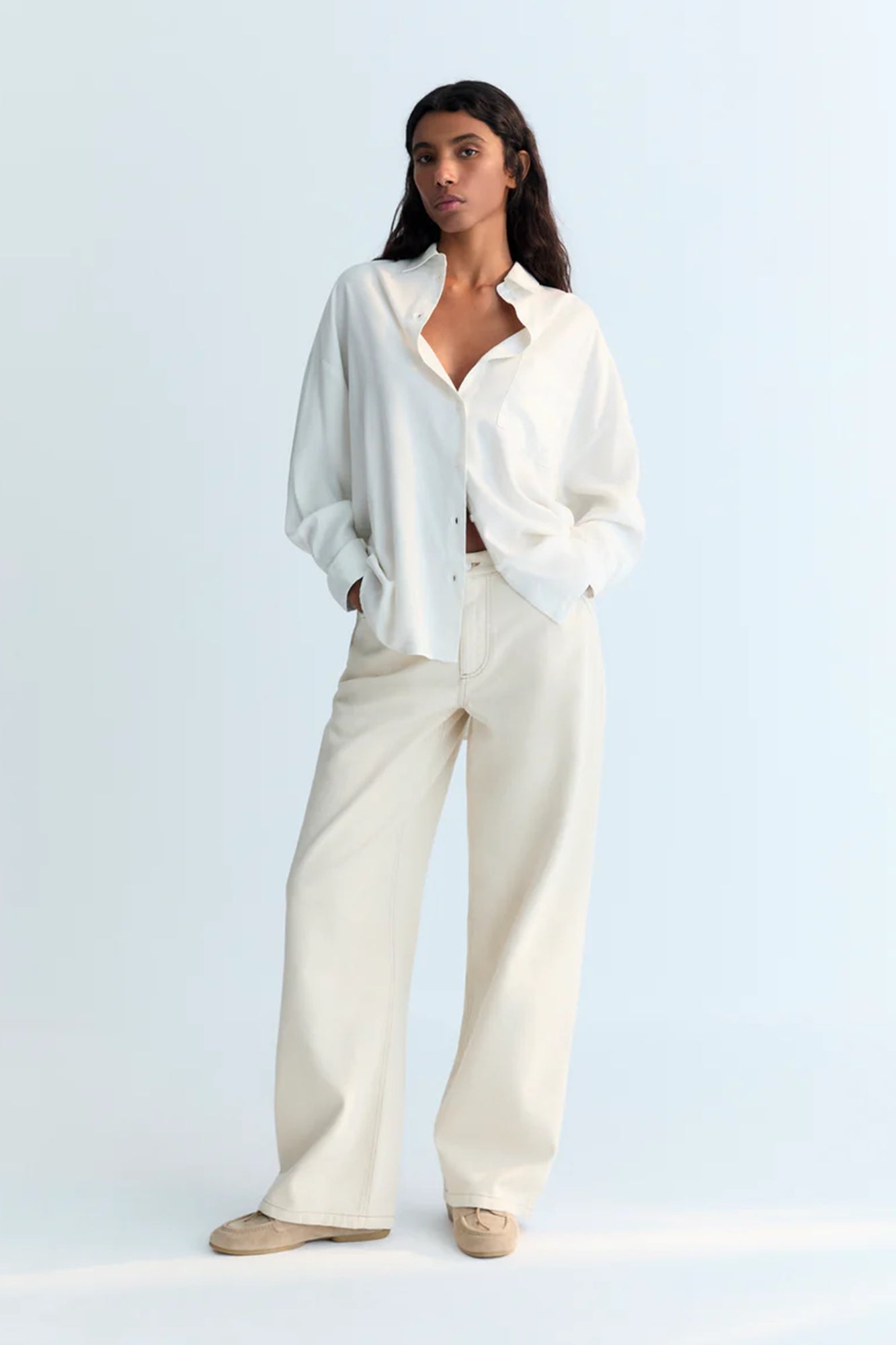 Delphine Lyocell Shirt White