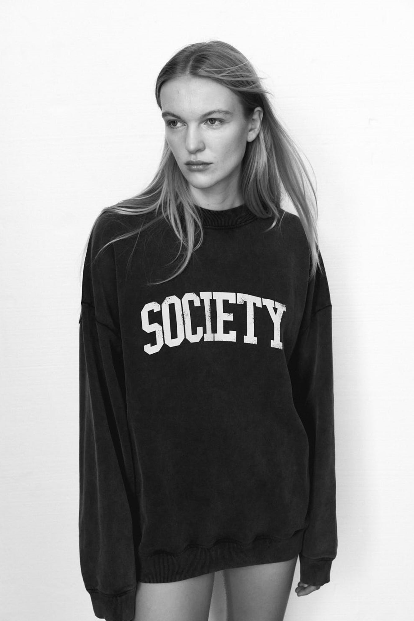 Society Sweatshirt Washed Grey